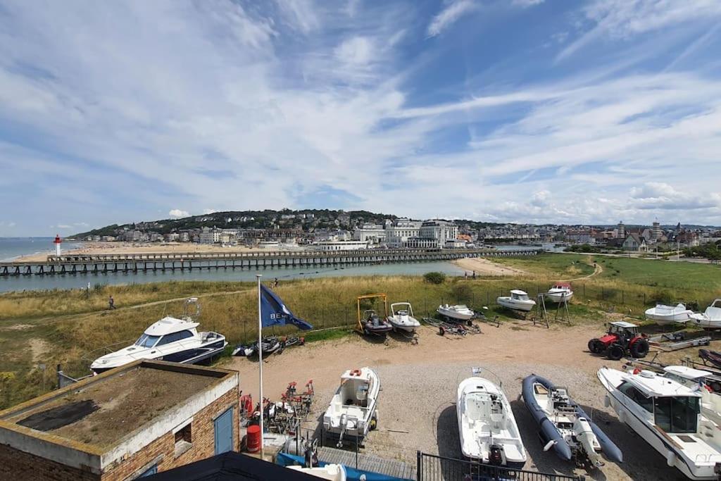 Le Cocooning-Studio Deauville Marina Avec Terrasse Vue Mer Et Plage Exteriör bild